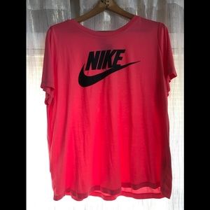 New hot pink nike shirt 2x with tag